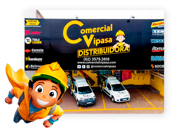 FACHADA Comercial Vipasa: tudo em ferramentas, máquinas e acessórios